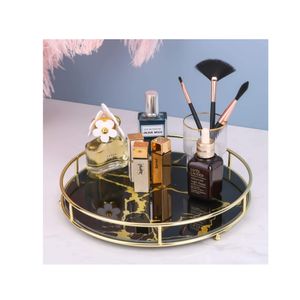 <span class=keywords><strong>2023</strong></span> nouveau design style européen antique plateau de service en métal antique plateaux en miroir antiques affichage pour la maison décorative - Product Image 1