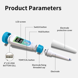 Medidor de pH para Alimentos Semisólidos, Vegetales, Carne, Masa, Líquidos, Pan y Panadería, Probador de pH para Carne, Conservas, Queso y Muestras Sólidas - Product Image 5