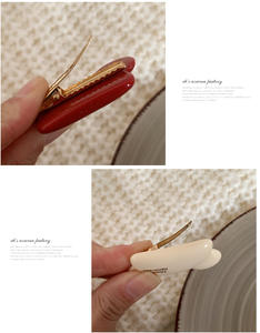 كليب لشعر كرتوني على شكل دب لطيف صغير Mickey على شكل حيوان للأطفال الصغار كليب شعر على شكل جلد جلد التمساح بدون كرياس أسود صغير مخصص - Product Image 5