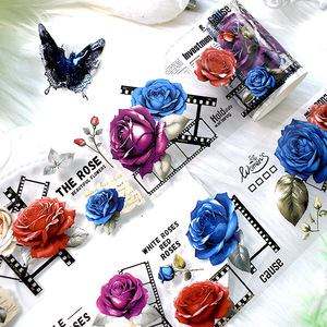 Vật nuôi Băng Washi băng cuộn trang trí Sticker nghệ thuật Tự làm thẻ Tạp Chí Văn phòng phẩm không thấm nước mặt nạ rõ ràng vật nuôi trong suốt Băng - Product Image 3