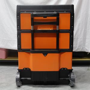 Công cụ trường hợp nhà Để Xe Hội Thảo tổ chức xách tay thép và nhựa <span class=keywords><strong>Stackable</strong></span> Cán Thẳng đứng xe đẩy hộp công cụ - Product Image 4