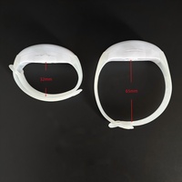 Pulsera de Silicona Ajustable con Logotipo Personalizado, 4 LED Intermitentes, Control DMX, Alcance de 800M, Programable, Control Remoto de 433Mhz, 10 Zonas