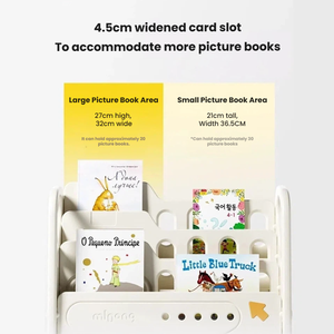 Étagère de rangement pour livres et jouets pour enfants, style classeur, multi-niveaux, grande capacité, pour livres, magazines, dessins, rangement domestique - Product Image 4