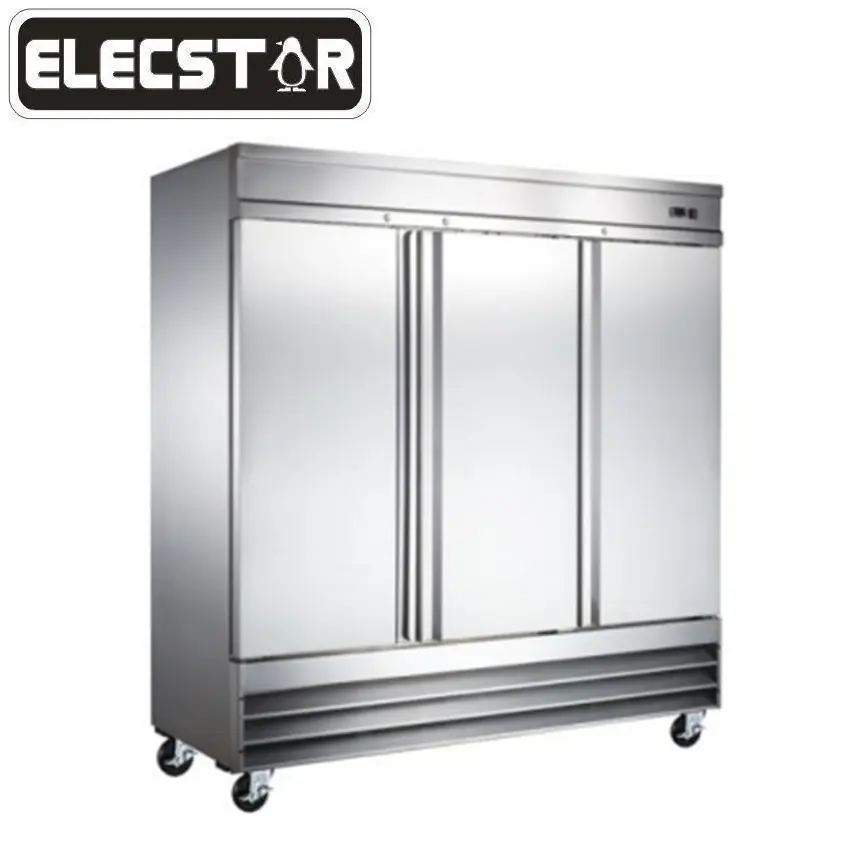 Réfrigérateur Vertical à 2 ou 3 portes en acier inoxydable, accessoire de cuisine commerciale pour véhicule, pour restaurant, équipement de réfrigération, ETL/<span class=keywords><strong>NSF</strong></span>