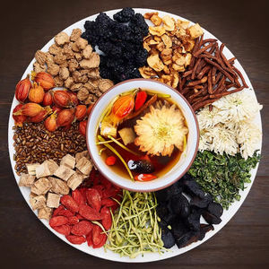 Leber pflegende Pyramiden-Teebeutel 12 kostbare Kräuter mischung Leber gesundheits tee Traditionelle chinesische Kräuter formel Detox-Teebeutel - Product Image 2