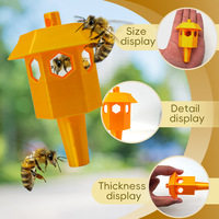 Trampa para Avispas en Forma de Pagoda con Techo Protector y Adaptador de Embudo para Botellas Estándar, Decoración de Jardín, Control de Plagas, Pedidos al por Mayor