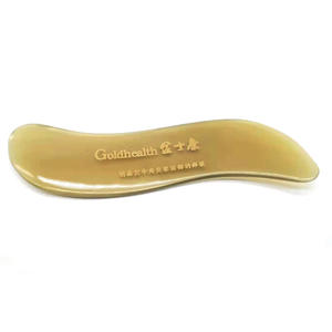 Tabla de Gua Sha Goldhealth de cuerno de buey, herramienta de masaje para rostro, cuello, espalda y cuidado de la salud de todo el cuerpo. - Product Image 3
