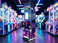 Mini machine à griffes à retour sur investissement rapide, peu encombrante, personnalisable, à monnayeur, pour la distribution de peluches et de cadeaux, console de jeu d'arcade professionnelle