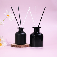 Bouteille en verre ambré 250ml 200ml 100ml pour diffuseur à bâtonnets, diffuseur de luxe, parfum d'ambiance, bouteille vide pour diffuseur