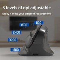 Souris verticale intelligente silencieuse à trois modes, rechargeable, pour la maison, téléphone portable, ordinateur, tablette, USB, photoélectrique, 6 boutons, en stock usine