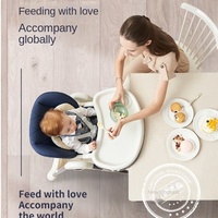 Fauteuil inclinable réglable pour bébé pour apprendre à s'asseoir Chaise de table à manger pliante en plastique épais pour le ménage pour bébé
