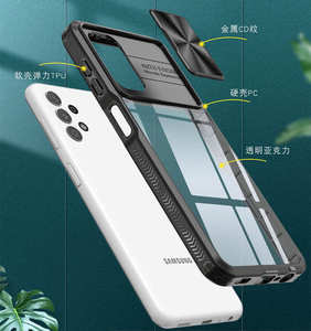 Coque transparente pour téléphone portable avec fenêtre coulissante pour Samsung Galaxy A13 A23 A33 4G Protecteur d'écran - Product Image 2