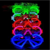 Nouvelles Lunettes LED Clignotantes de Haute Qualité 2026 pour Fêtes et Décoration du Nouvel An – Lunettes Lumineuses en Plastique