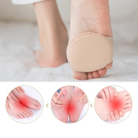 Aigo — coussinet de pieds pour femme, chaussettes estivales à talons hauts, demi-paume, section fine, toutes les tailles, éponge invisible, fendue à cinq doigts