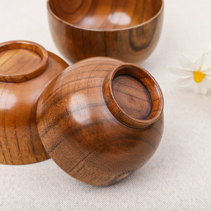 ชามไม้กระถินเทศทำมือ ESTICK รักษ์โลก สไตล์เอเชียเซน  ทุกขนาด ชามสลัด ชามก๋วยเตี๋ยว ชามซุป แบบสั่งทำได้ - Product Image 4