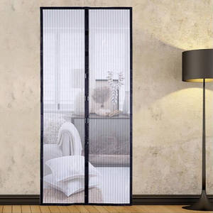 Cortina <span class=keywords><strong>Mosquitera</strong></span> Magnética de Poliéster 100x210cm, Antimosquitos e Insectos, para Puerta, Venta al Por Mayor, Directo de Fábrica, OEM - Product Image 2