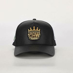 Gorra Trucker de Malla de Cuero PU con Logotipo Bordado de 5 Paneles, Personalizada OEM de Alta Calidad, Certificación BSCI - Product Image 2