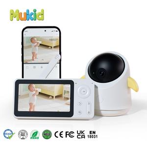 베이비 카메라 WiFi 애완동물 보호자 카메라 모니터 360도 파노라마 CCTV 감시 보안 시스템 모션 센서 알람 추적 - Product Image 1