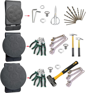 강력 웨이스트 클립 자석 공구 벨트 홀스터, 칼 플라이어 나사 망치 렌치 드릴용 마그네틱 벨트 클립 공구 홀더 - Product Image 5