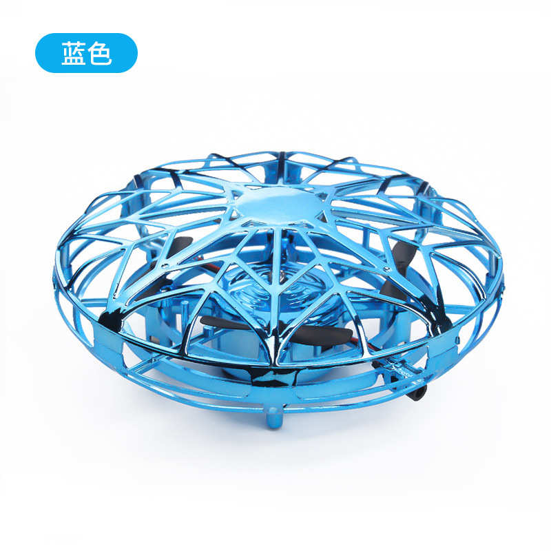 Ufo drone de indução infravermelho operado à mão, mini aeronave com luz led, brinquedo voador, bola de natal, brinquedos, presente para crianças