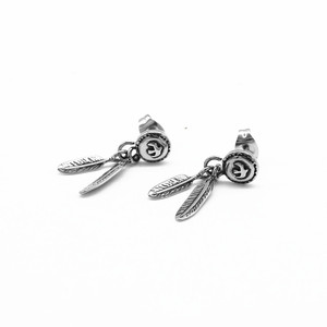 Pendientes de plumas de acero inoxidable yunique para fiesta, joyería para mujeres y hombres, Material de acero inoxidable - Product Image 5