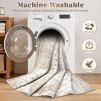 Karpet Ruang Tamu Lipat Gaya Eropa Amerika, Dapat Dicuci Mesin, Motif Cetak, Bulu Pendek, Ukuran Besar, Multifungsi, Dapat Digunakan di Kamar Tidur