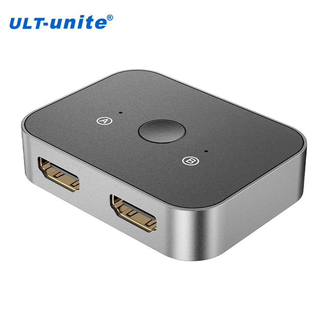 ULT-unite 8K HDMI Splitter Bidirectional 8K 60Hz 4K 144Hz 1 in 2 Out or 2 in 1 Out Design 2.1v HDMI Splitter and Switch