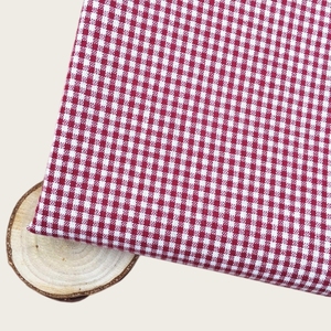 Tissu en coton à carreaux teint en fil, tissage uni, 21 fils, doux et durable, pour la confection de chemises et de manteaux - Product Image 4