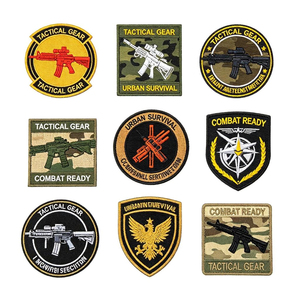 Patch brodé souple avec fixation auto-agrippante, patch personnalisé pour accessoires vestimentaires, service d'usine OEM pour la marque - Product Image 2