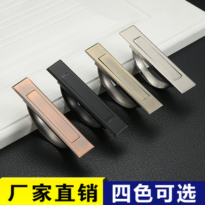 Furniture Handle Zinc Alloy Rectangle Minimalist Cabinet <b>Door</b> Durable Forward - Product Image 4