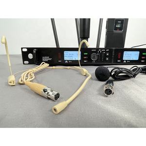 ULXD24D 전문가용 무선 마이크 2 채널 무대 노래용 핸드헬드 마이크 헤드셋 및 라발리에 무선 마이크 - Product Image 3