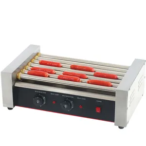 Hot Selling Hot Dog Rolo Fabricante De Máquinas de Fazer Cachorro Quente Grill cachorro quente 5 grelha de rolos