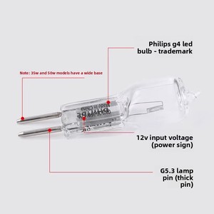 <span class=keywords><strong>Ampoule</strong></span> halogène G4 à deux broches 12V 20W, super lumineuse, petite <span class=keywords><strong>ampoule</strong></span> de projecteur, lumière cristalline à intensité variable - Product Image 4