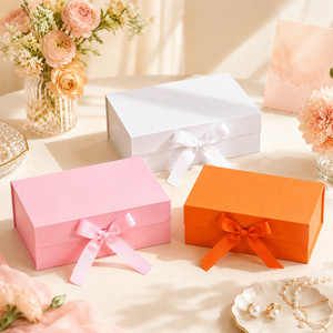Caja de Regalo Magnética Verde Menta Minimalista Ecológica en Oferta, Envío Plano, Lista para Armar, Empaque para Recuerdos de Boda - Product Image 1