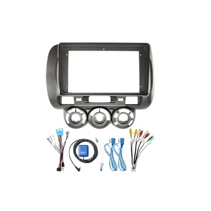 Meihua LHD Dashboard Car DVD Frame Dash Kits para Honda Fit <span class=keywords><strong>Jazz</strong></span> 2004-2007 Interior <span class=keywords><strong>Auto</strong></span> Accesorios con Cable Canbus - Product Image 1
