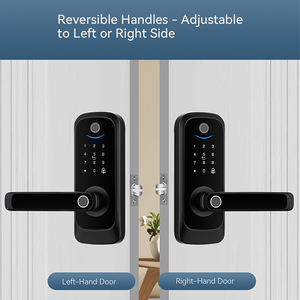 قفل باب ذكي من الألومنيوم للمنزل وغرفة النوم مع كاميرا وبطاقة مفتاح وتقنية الذكاء الاصطناعي وبصمة الإصبع ونظام TTLock Tuya - Product Image 5
