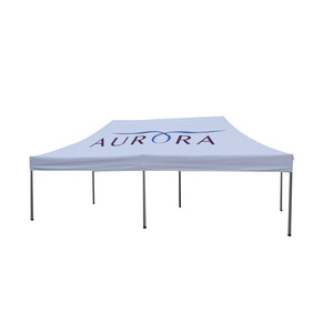 Tienda emergente para exteriores 10x10 con ventana de PVC transparente Pantalla improvisada Gazebo de yurta con pesas para uso en interiores - Product Image 1