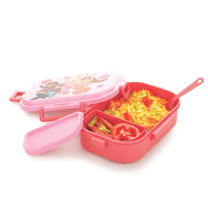 3-Compartment Plastic Airtight Leakproof Microwave Safe Food Grade 500mL <b>Lunch</b> <b>Box</b> Tiffin <b>Box</b> for School College Office Easy - Product Image 5