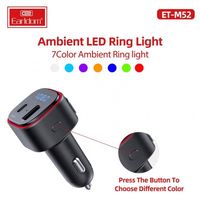 EARLDOM BT5.0 Reproductor MP3 para Coche USB Transmisor FM QC 3,0 Receptor de Pantalla Kit Manos Libres Estéreo Portátil APE Amplificador de Voltaje para Coche