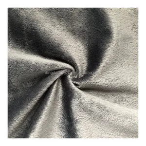 FDY High Quality Iron Brown Plain Color Super Soft Velvet/Velboa Fabric Home Textile Designer Velvet Fabric Sofa Material