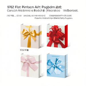 Bolsa de Regalo Plana con Lazo Decorativo, Tamaño Mediano, 9762, para Fiestas - Product Image 2