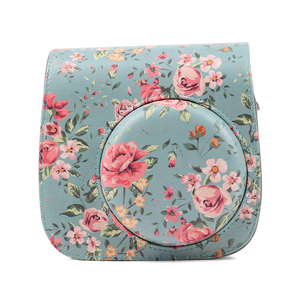 compacta proteger caso bolsa de mensajero de cuero Pu bolso de la cámara para <span class=keywords><strong>Fujifilm</strong></span> <span class=keywords><strong>Instax</strong></span> Mini 8 8 + Mini 9 - Product Image 1