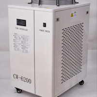 Refroidisseur de broche CNC CW-6200 2HP 2.2kW, haute capacité de refroidissement, refroidisseur d'eau à recirculation, compresseur, réservoir 14L, température précise
