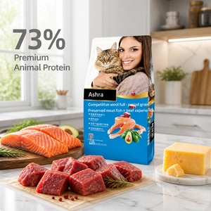 Anruikun 10KG Alimentation pour chats à haute teneur en protéines, recette naturelle à base de viande, de poisson de haute mer et de bœuf, pour toutes les étapes de vie - Product Image 2