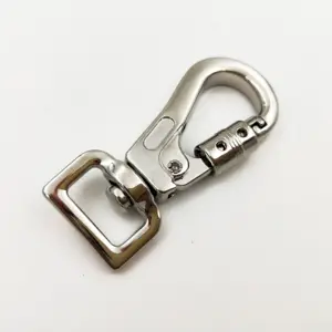 High Pull Data 15mm Inner Size Spring Metal Swivel Snap Hook Dog Hook