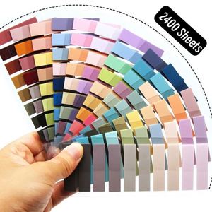 กระดาษโน้ตใสแบบมีกาวในตัว PET สีสันสดใส รุ่น 2400S สำหรับใช้ในสำนักงานและโรงเรียน - Product Image 1