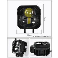 Lampe de travail LED ronde et carrée avec dissipateur de chaleur à ailettes profondes, lampe de conduite pour camion, refroidissement rapide, couvercle en PC, auxiliaire