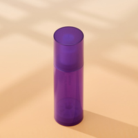 Flacon pulvérisateur sans air en plastique PET violet de 80 ml, calibre 18, écologique, pour soins de la peau, emballage de brume fine