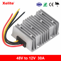 Convertidor Reductor de Voltaje DC/DC Monofásico Personalizable e Impermeable de 48V a 12V 30A, Fuente de Alimentación de 360W