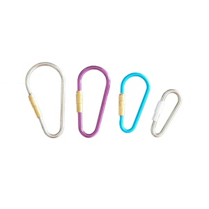 Mousqueton de porte en fil d'aluminium, 3 pièces, lien rapide, personnalisé au Laser, Logo gravé au Laser, crochets instantané en forme D - Product Image 6